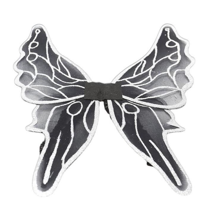 Set Ailes De Papillon Enfant – Déguisement Fée Avec Collier, Baguette Et Couronne – Carnaval Anniversaire