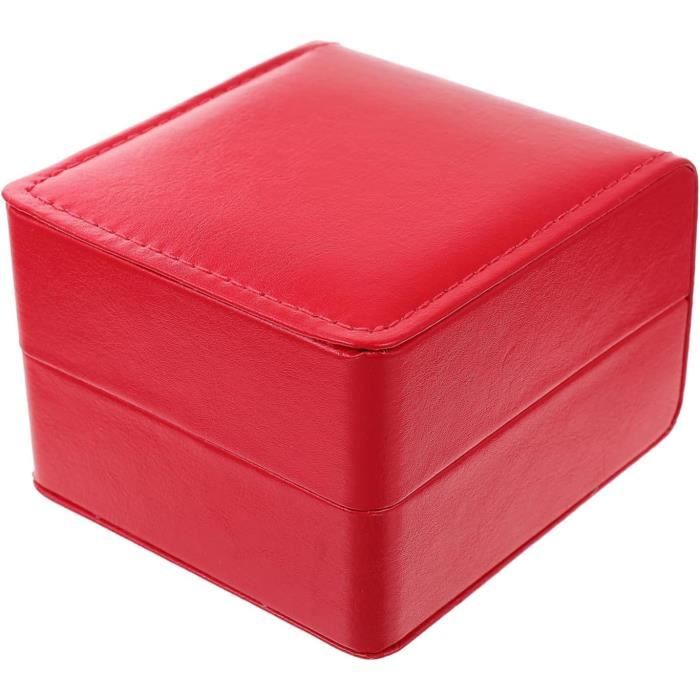 Boîte-Cadeau à Bijoux INSPUTOL - 9x9x1,7 Cm - Noir - Range Boucles, Bagues, Colliers - Style Élégant