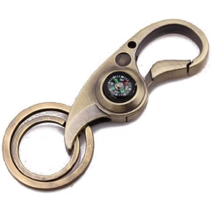 Mini Kit De Survie Boussole Avec Porte-clés Pour La Randonnée En