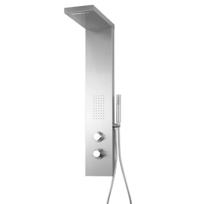 Colonne De Douche PB Classic Avec Mitigeur Thermostatique Et Douche Pluie Chrome