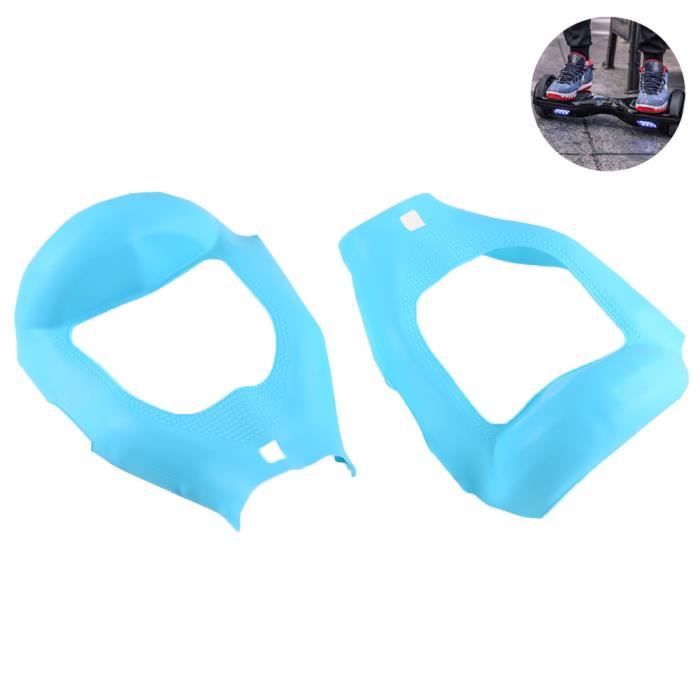 ECOGYRO Hoverboard 550 W Dark Knight + Coques de protection jaunes en silicone pour Hoverboard