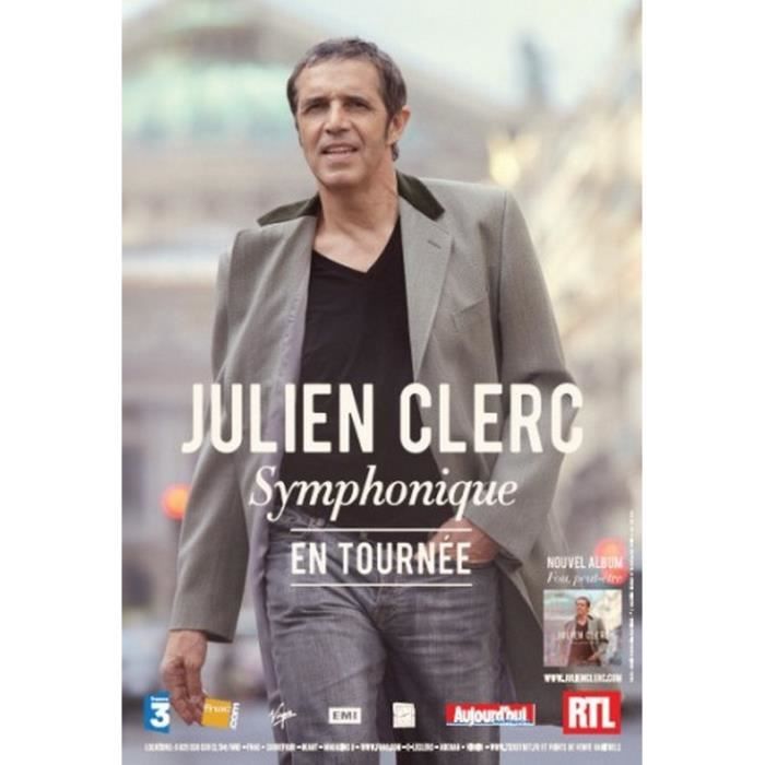 Julien Clerc Symphonique 80x120cm Affiche Poster Cdiscount Maison