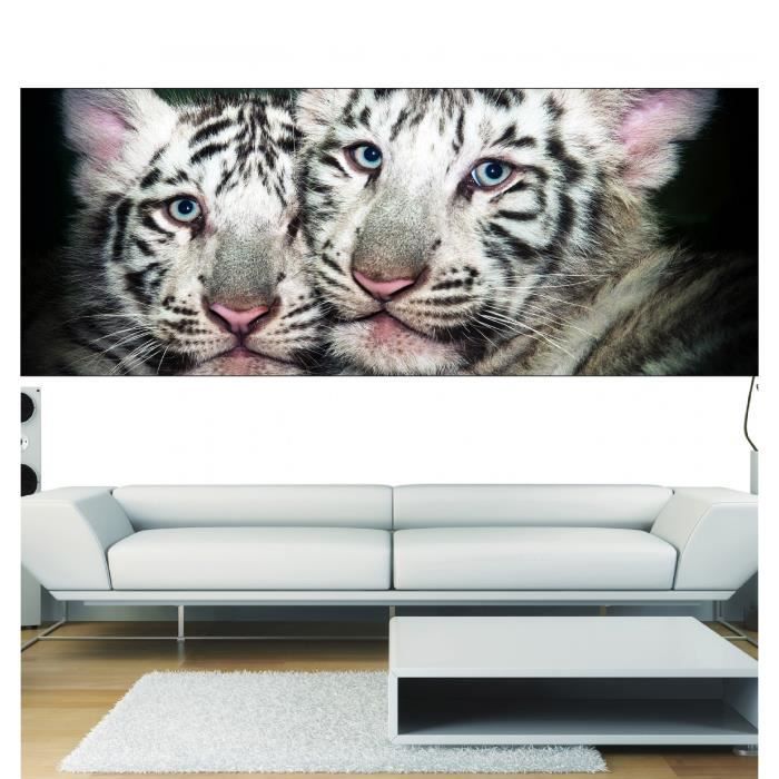 Stickers Panoramique Deco Bebe Tigre Tete De Lit 180x70cm Cdiscount Maison