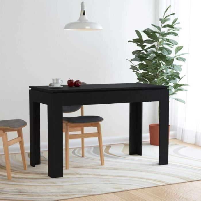 Meubles tables cuisine salle à manger Noir 120 x 60 x 76 cm[975]