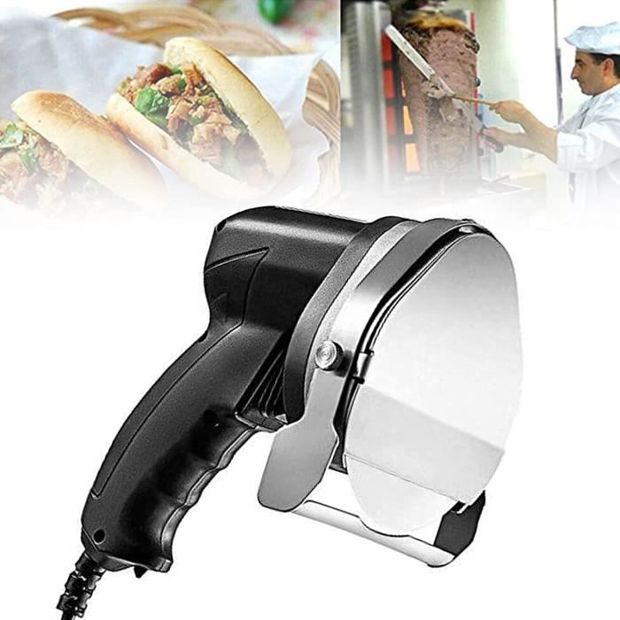 Couteau à Kebab électrique Professionnel,Trancheuse À Barbecue Portable