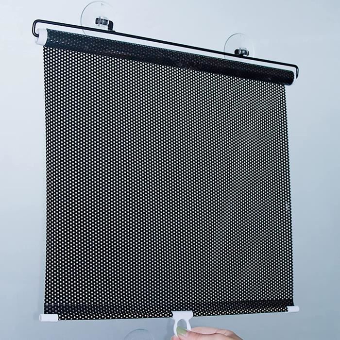 Store Occultant à Ventouse – Dimensions 40x125 Cm – PVC Aluminisé – Réglable En Hauteur – Pour Fenêtre, Voiture, Salle De Bain – Installation Sans Perçage - 4