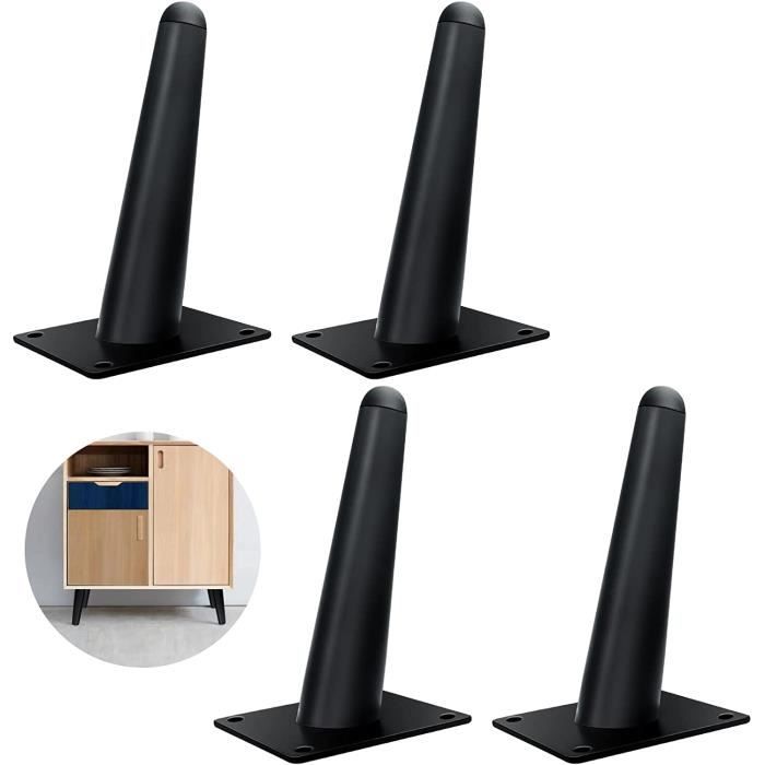 Lot De 4 Pieds De Meubles Modernes En Métal Avec Diamant Triangulaire