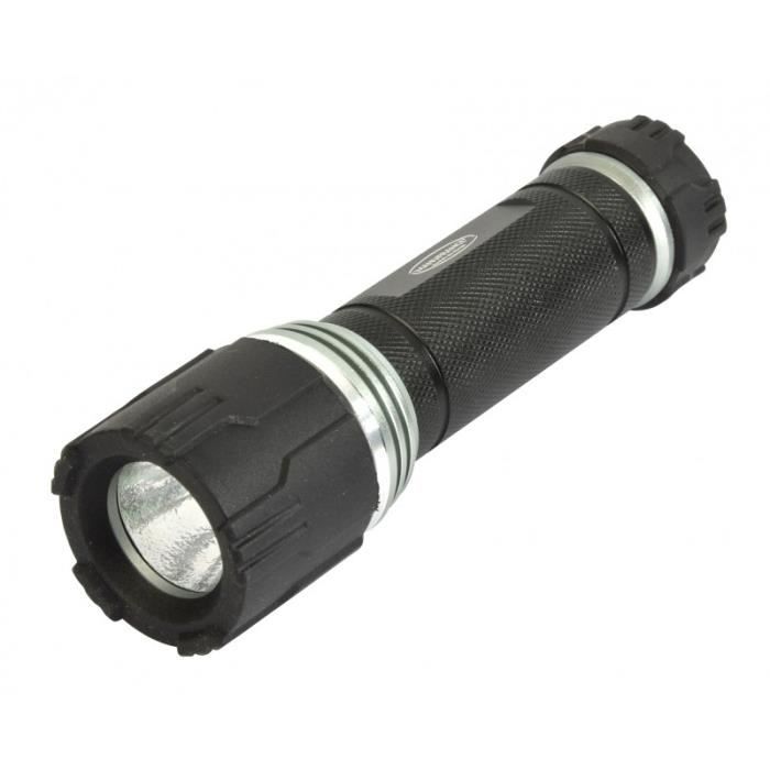lampe torche led pro aluminium 3w - 150 lumens - 3 fonctions - 135 mm 257791