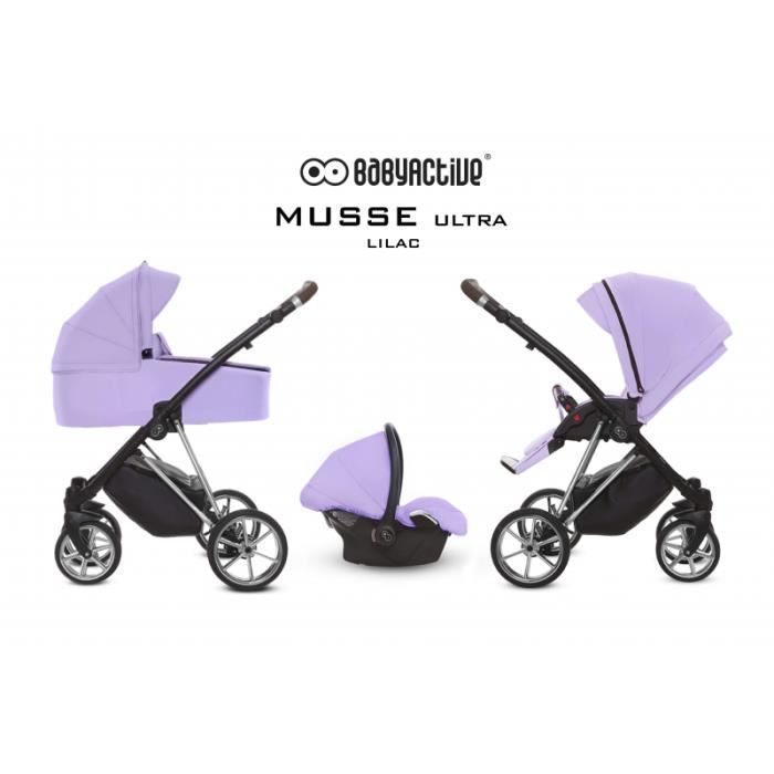 Poussette trio silver best sale