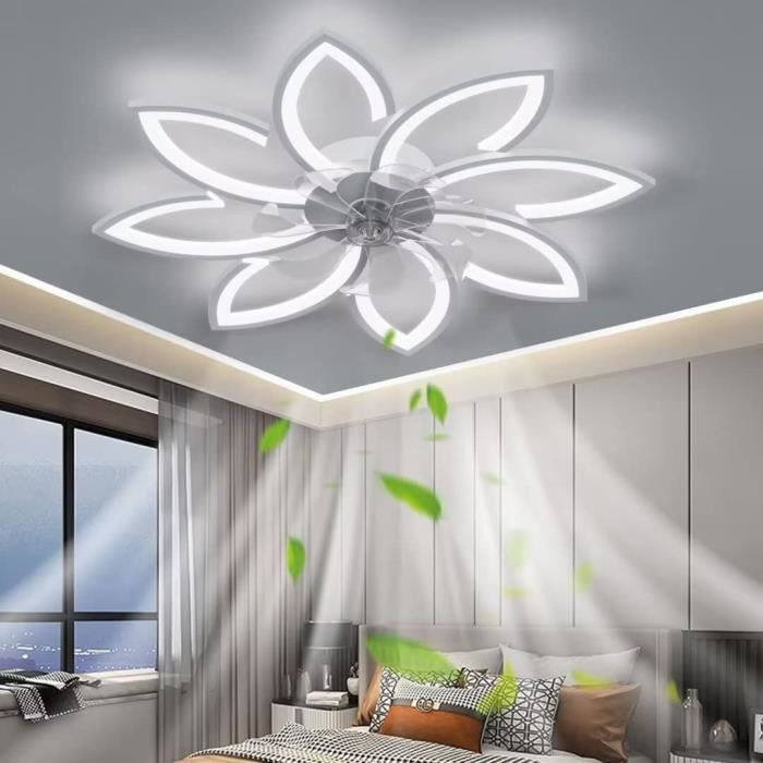 Ventilateur De Plafond LED Avec Éclairage Plafonnier Intelligent Avec