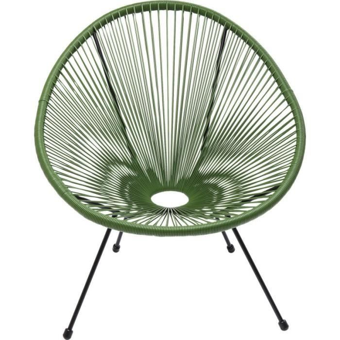 fauteuil de jardin acapulco vert kare design