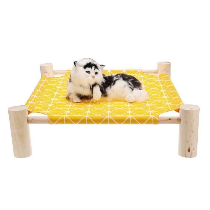 Hamac Lit Animale Nid En Toile Elastique Pour Chat Plaid Jaune At Cdiscount Jardin