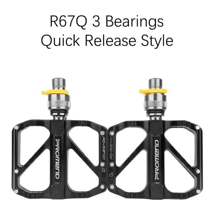Piece Detachee Promend velo pedale degagement rapide 3 roulement vtt pedale aluminium metal corps lisse Type quick release pedal Cdiscount Sport