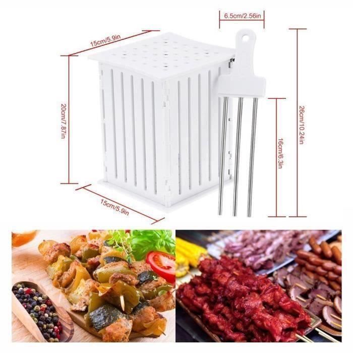 12" barbecue grill réutilisables métal Brochettes Kebab barbecue bâtonnets de nourriture viande griller