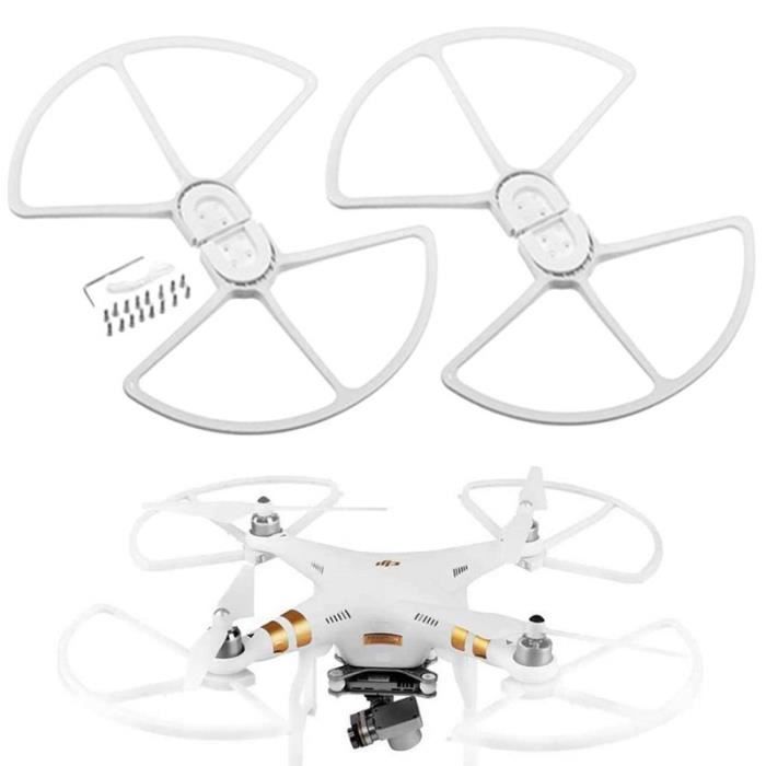 Rotor protection ensemble blanc rouge pour DJI Phantom 2,3 