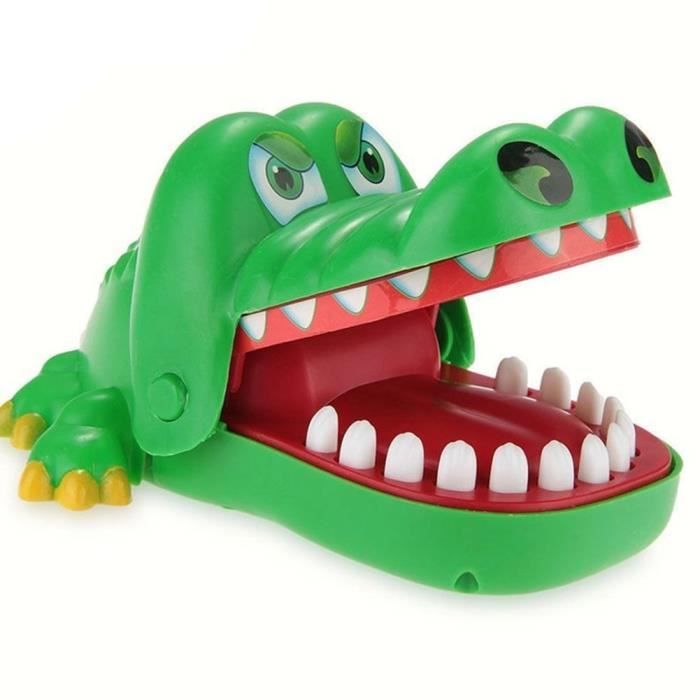 KOMUNJ Jeu de jouets de crocodile pour enfants mord au hasard les