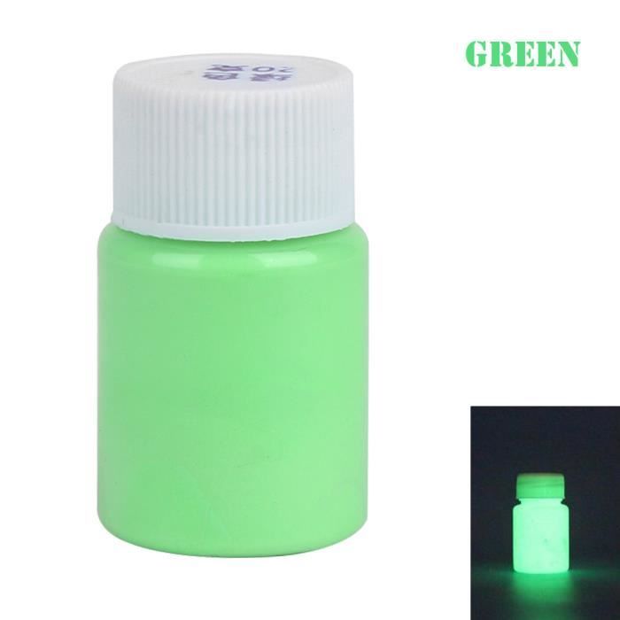 Peinture Acrylique Lumineuse Qui Brille Dans Le Noir – 20g – Imperméable Et Non Toxique – Plusieurs Couleurs