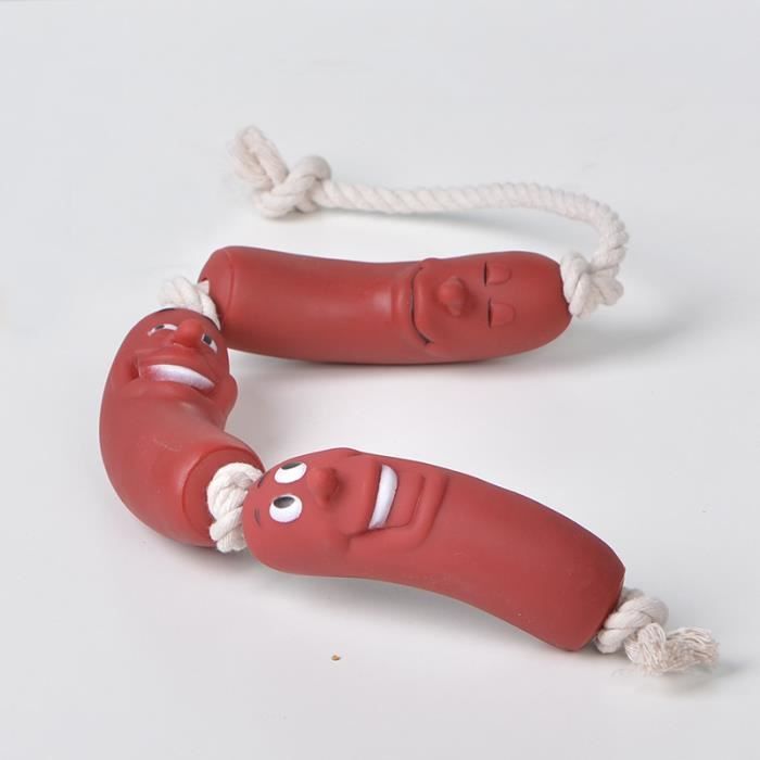 Jouet Chien Peluche Avec Corde - Doudou Interactif Pour Chiot, Chien Moyen Et Grand | Sans Couineur, Lavable