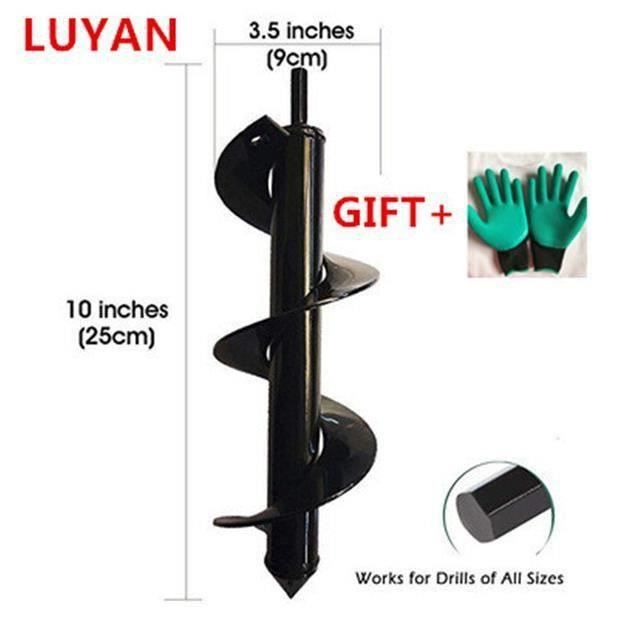 Foreuse-tarière,Tarière de jardin en spirale, foret de plantation de ...