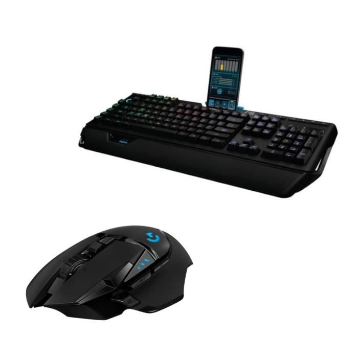 LOGITECH - Pack gaming clavier G502 Lightspeed + souris sans fil