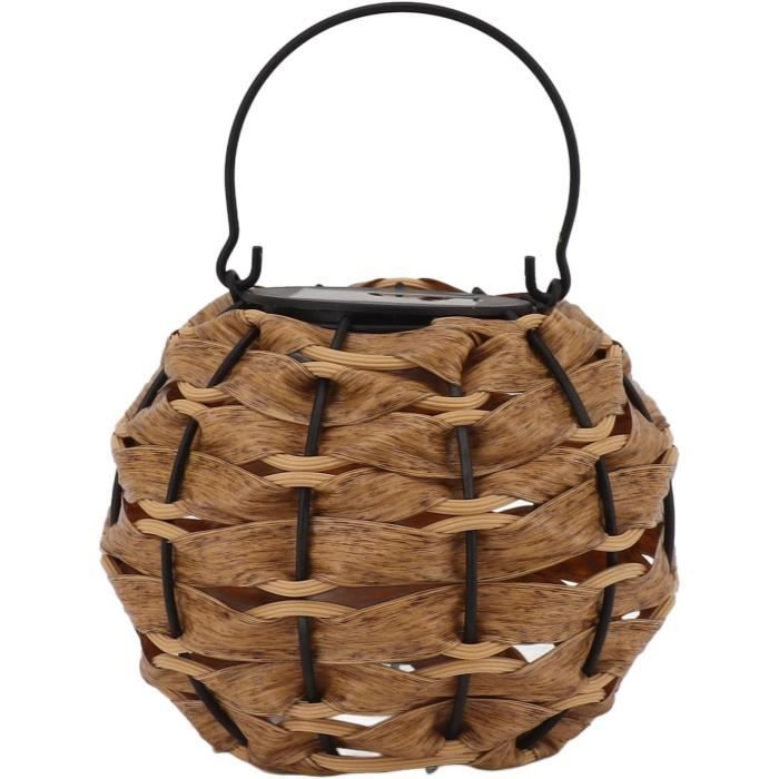 Lanterne Solaire Suspendue LED Pour Jardin - étanche IP44, Détecteur De Luminosité, Noir | Lanterne Solaire Jardin Suspendue