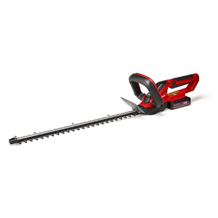 Einhell Taille haies sans fil GC CH 18551 Li Kit Power X Change 18 V 55 cm longueur de coupe 18 mm écartement des dents poignée pivotante fourreau avec 2 5 Ah batterie et chargeur