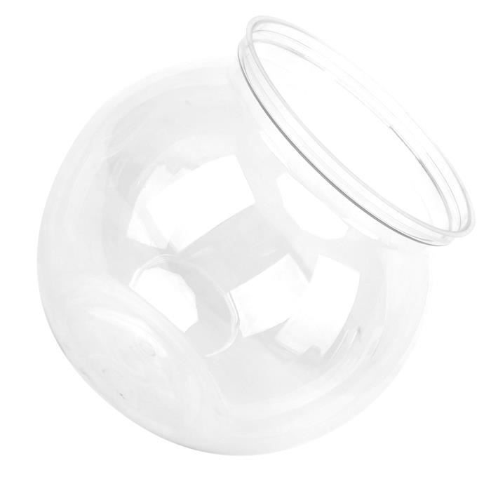 Comparer les prix de EJ.life Fish Tank Mini aquarium en plastique transparent résistant aux chocs en plastique Gallon Fish Bowl pour étagère de bureau