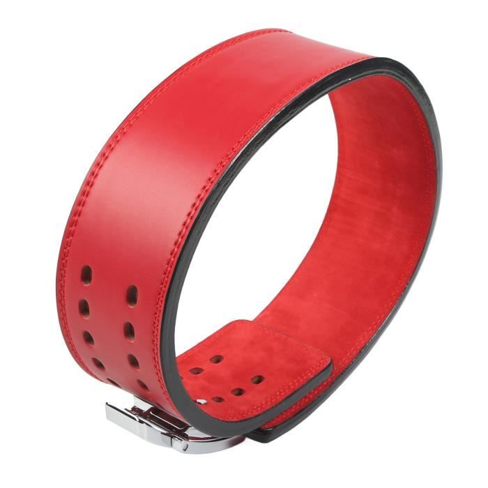 Ceinture Haltérophilie Cuir – Pour Squat, Soulevé, Musculation | Homme & Femme | Taille Réglable