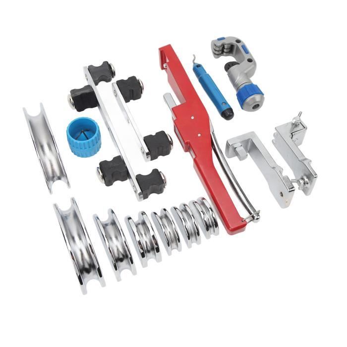 Kit Cintreuse De Tubes Professionnel - Pour Tuyaux De 1/4" à 7/8" - Cintrage Inverse Inclus - Idéal CVC, Auto, Réfrigération - 4