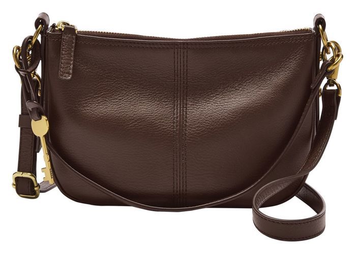 FOSSIL Sac a epaule bandouliere brun fonce pour femme Jolie Crossbody Bag S Espresso 188620 brun fonce Cdiscount Bagagerie Maroquinerie