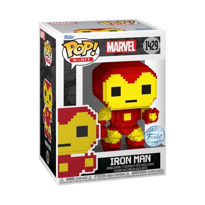 Figurine Funko Pop! Iron Man 8 Bit Vinyle de Haute Qualité 9 5 cm