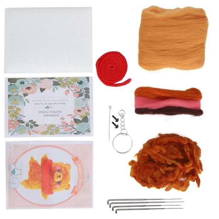 Kit Feutrage à L'aiguille Dimensions - Motif Renard - Complet Pour Créer Une Décoration En Laine