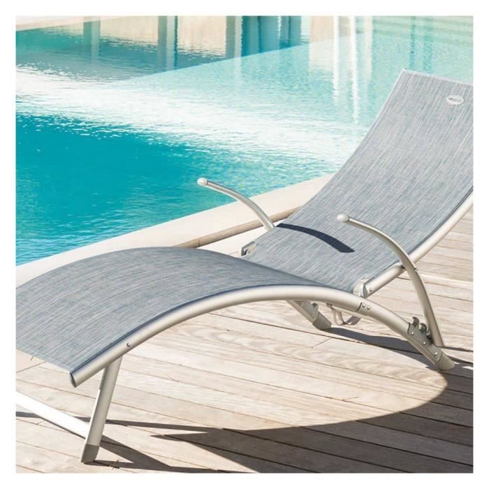 Transat Samba Pliable Et Empilable Bleu Orage Chine Hesperide Achat Vente Chaise Longue Transat Samba Pliable Et Empil Cdiscount