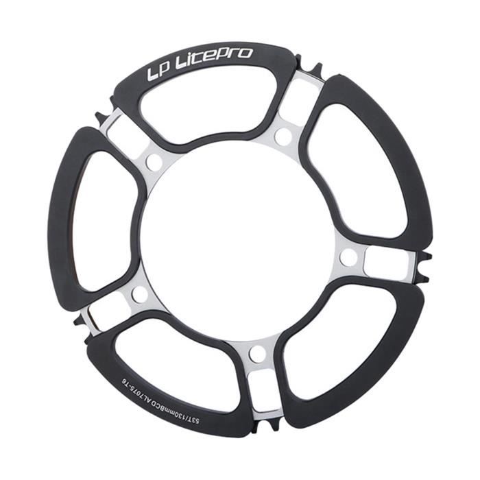Manivelle De Vélo - Bras Gauche Et Droite Pour Vélo Single Speed - BCD 130 Mm, Longueur 170 Mm, Alliage Aluminium - 4