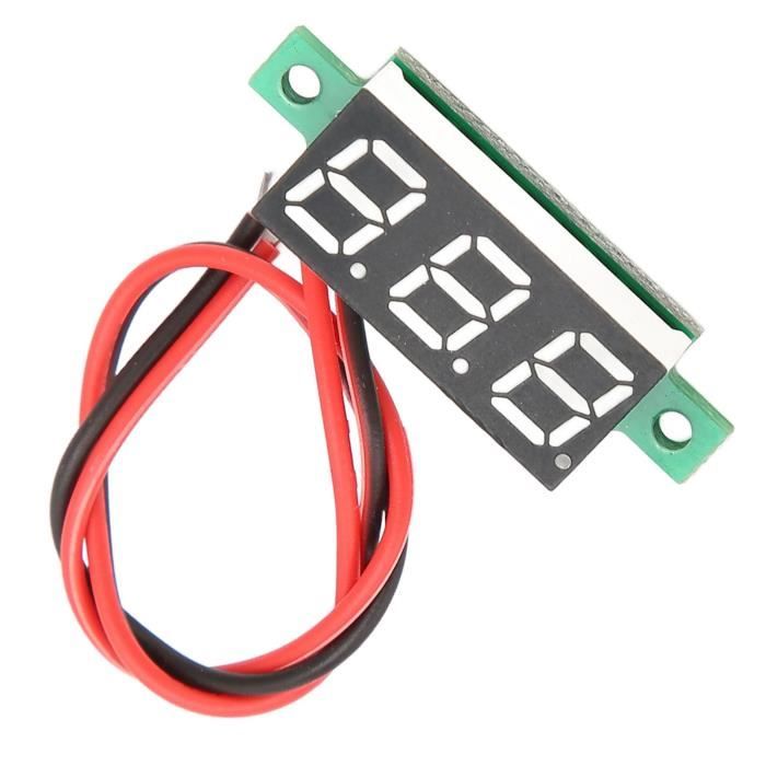 HURRISE Mini mètre de tension Mini Voltmètre Numérique 0.28 Pouces