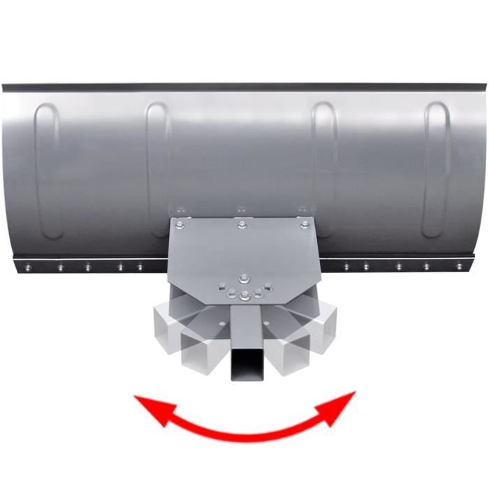 Aufun - Pelle à Neige à Roues Réglable En Hauteur, 5 Volets, Pneus 10x3.00-4 - Déneigement Facile Pour Jardin, Terrasse, Allée