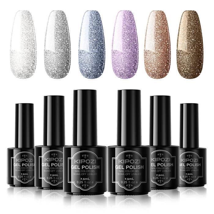 Vernis Semi Permanent Pastel Paillette UV LED Lampe Gel, 6PCS Vernis à Ongles Gel Nail Polish Soak Off Manucure Nail Art Kit - Cdiscount Au quotidien Vernis Semi Permanent Pastel Paillette UV LED Lampe Gel, 6PCS Vernis à Ongles Gel Nail Polish Soak Off Manucure Nail Art Kit - Cdiscount Au quotidien