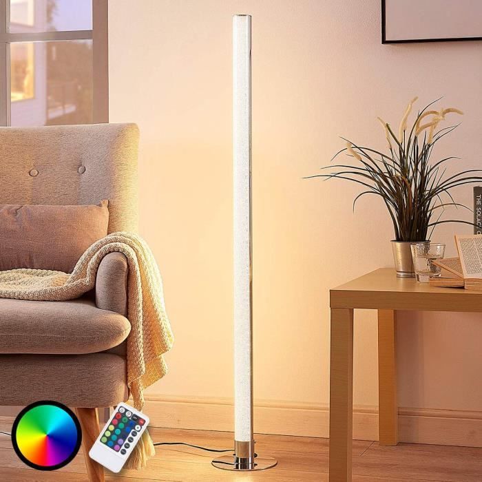 lampadaire bois r/étro aluminium 35 W effet bois lampadaire WOFI Lampe dint/érieur lampadaire intensit/é variable lampadaire salon