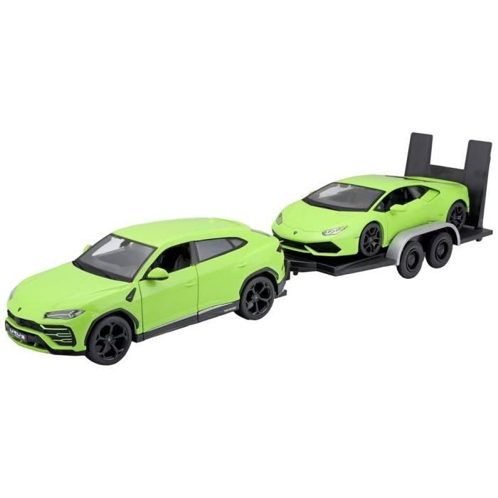 Maisto Design Elite Transporter - Lamborghini Urus + Huracan 1:24 - Modèle réduit de voiture