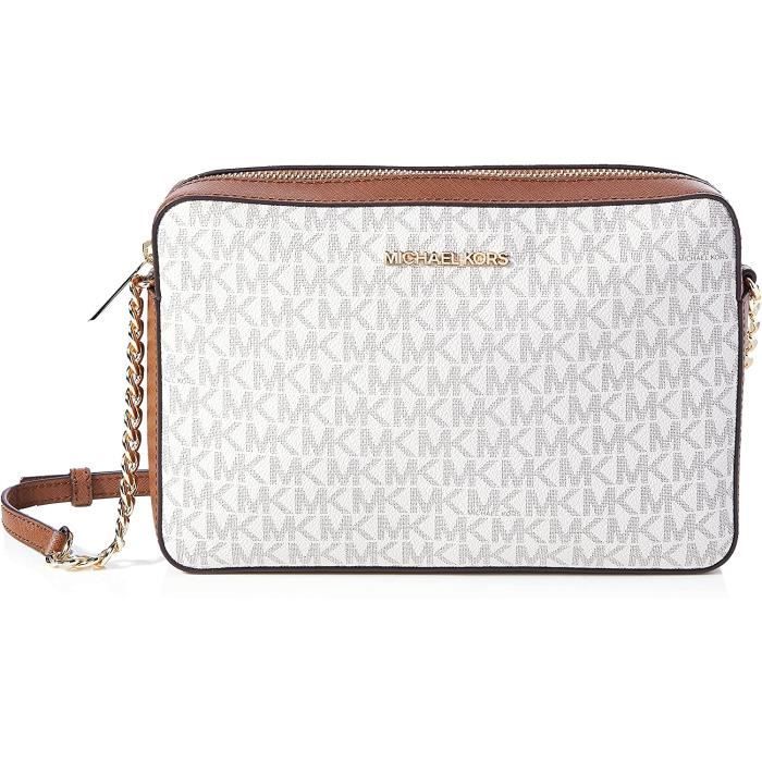 Michael Kors Jet Set Sac a bandouliere pour femme, Blanc (Vanille 2019.), Taille unique