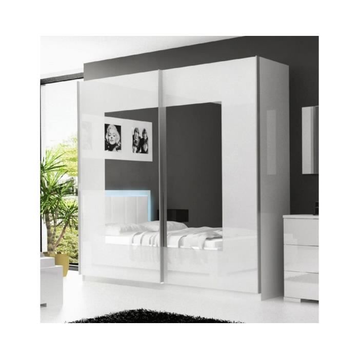 Armoire Penderie Blanche Amelia Achat Vente Armoire De Chambre