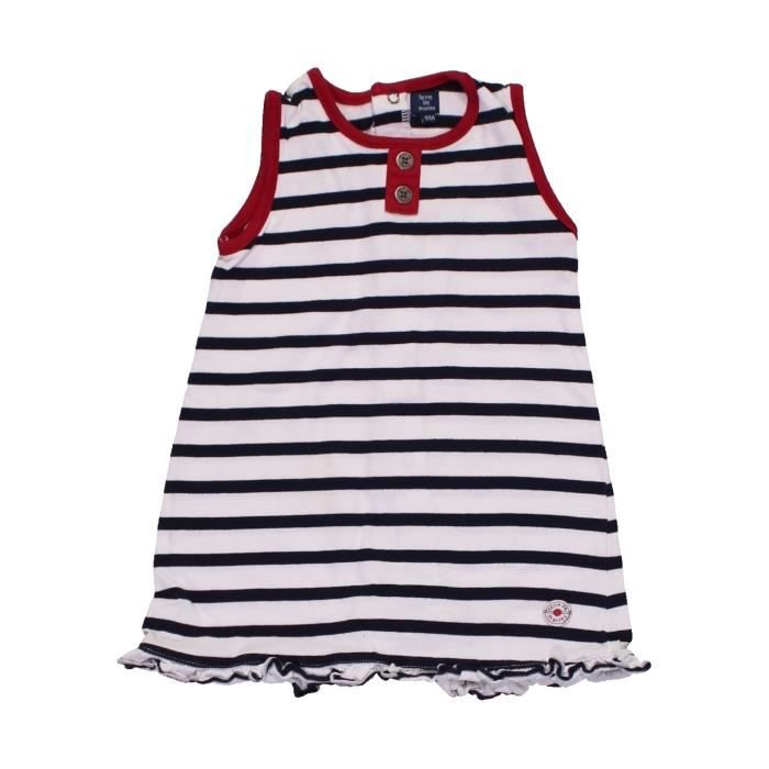 Robe Bebe Fille Terre De Marins 18 Mois Blanc Ete Vetement Bebe 1115775 Blanc Achat Vente Robe Cdiscount
