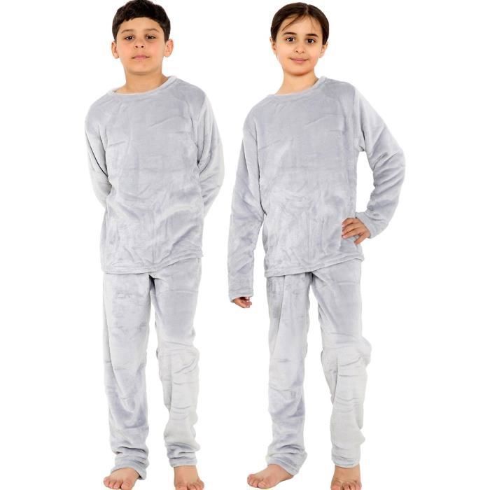 Pyjamas A2Z 4 Kids Polaire Chaude Twosie Cou Rond Garcons Filles Vetements De Nuit Ensemble 5 13