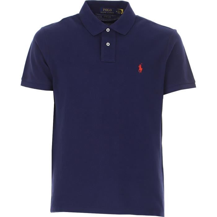 Ralph Lauren Homme Custom Slim Fit Mesh Polo Purple Purple Cdiscount Pret a Porter