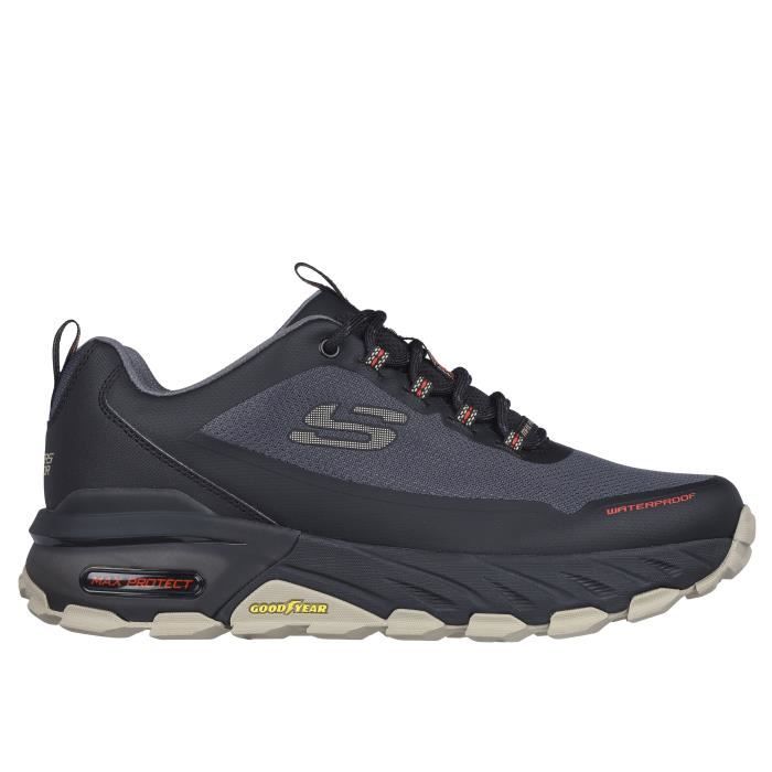 chaussures de trail skechers max protect-fast trac - noir - homme - running