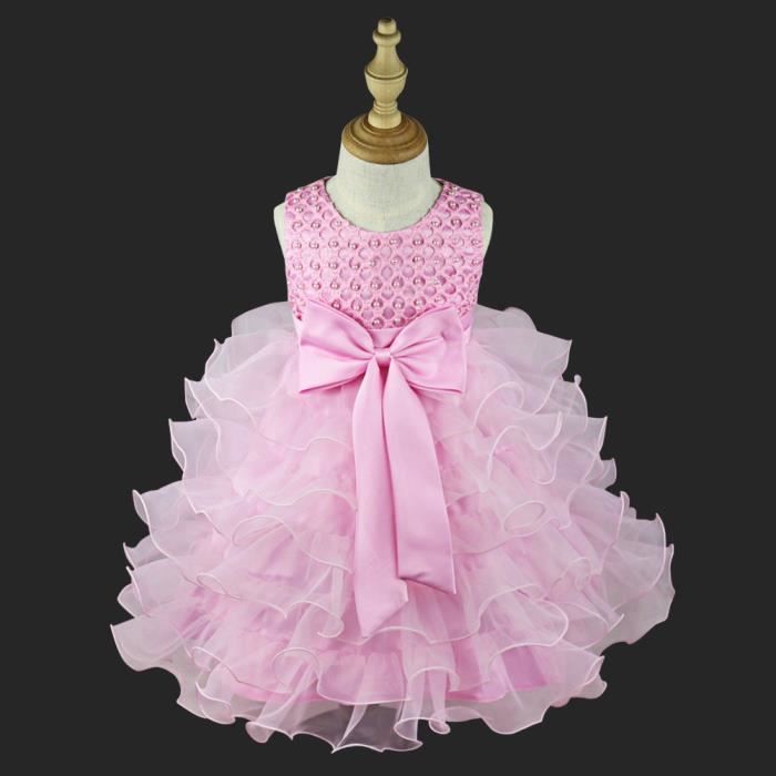 Ensemble Baptême Bébé Bloomer Tutu + Bandeau - 0-9 Mois Rose/Bleu/Gris/Violet - Photo Cérémonie