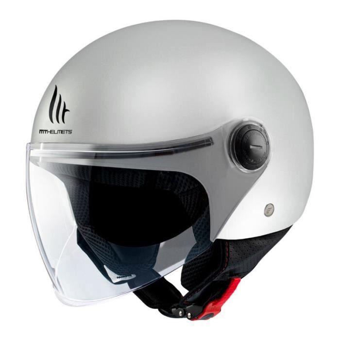 Casque moto jet MT Helmets Street (Ece 22.06) blanc brillant L (59/