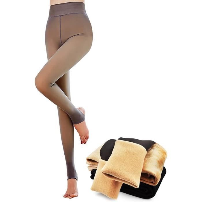 Polaire Collant Chauffant Collant Chaud Noir Thermo Polaire 143D DIM