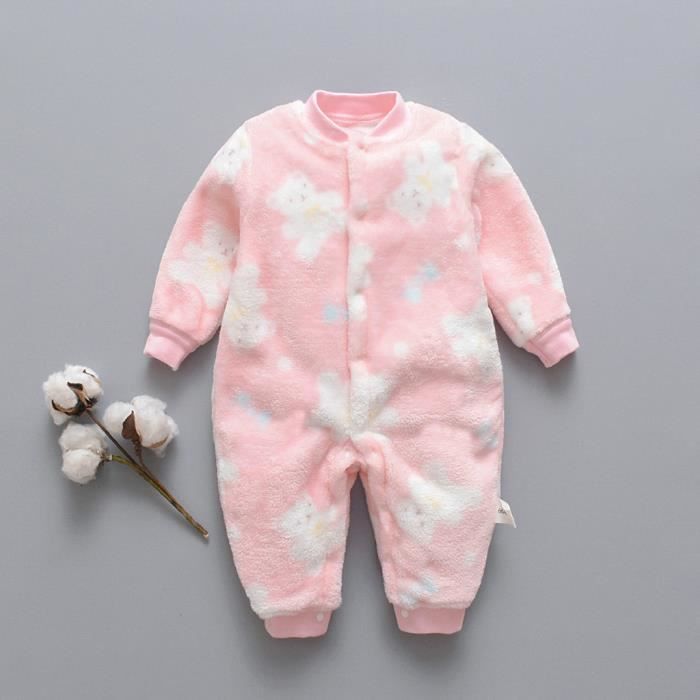 Manteau De Fille Nouveau Ne Nourrisson Bebe Dessin Anime Ours Polaire Chaud Barboteuse Combinaison Pyjama Doux Ykkpk66 Pra Rose Achat Vente Manteau Caban Cdiscount