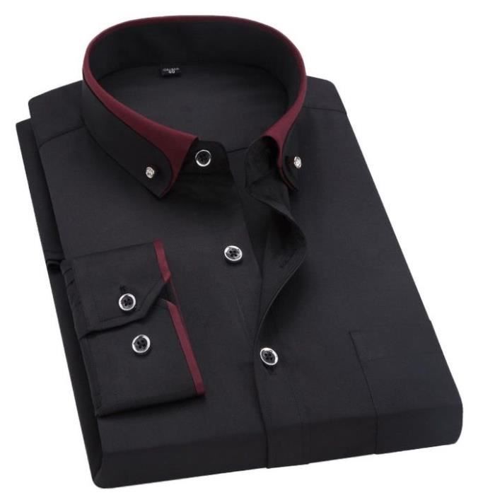 Chemise homme double col new arrivals